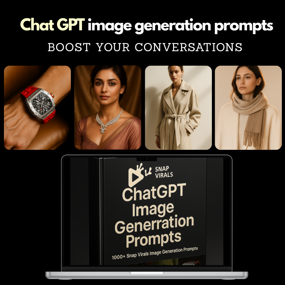 Product Image generation prompts Chat GPT