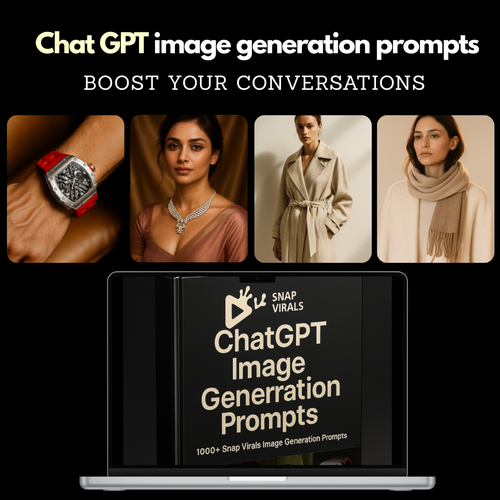 Product Image generation prompts Chat GPT