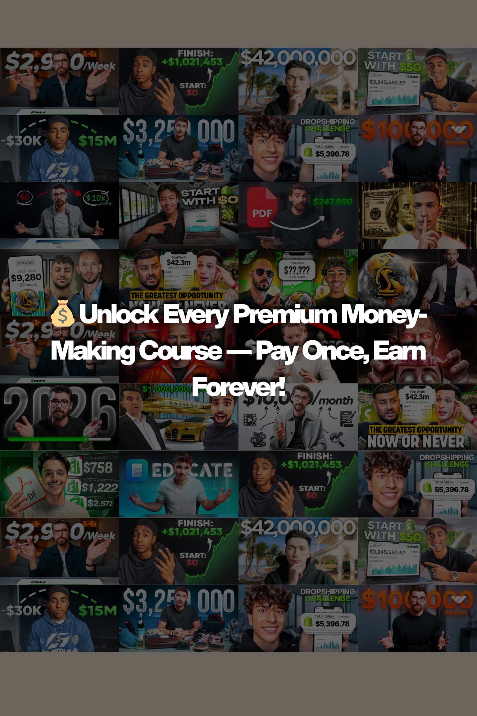 The Ultimate Money-Making Courses Pack